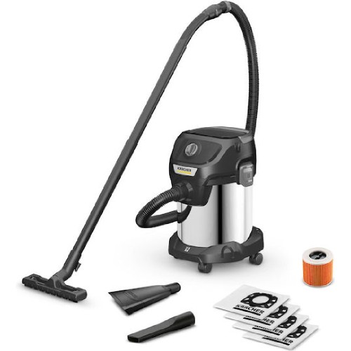 ΣΚΟΥΠΑ ΕΠΑΓΓΕΛΜΑΤΙΚΗ KARCHER KWD 3 V-17/4/20 ANNIVERSARY ED. EU INOX ΥΓΡΩΝ/ΣΤΕΡΕΩΝ 1000W 17L
